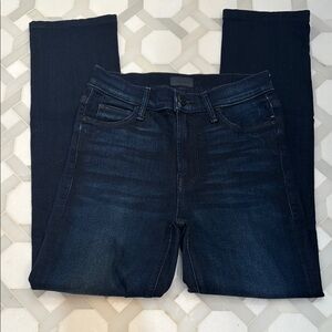 MOTHER The Mid Rise Dazzler Ankle Now or Never Straight Leg